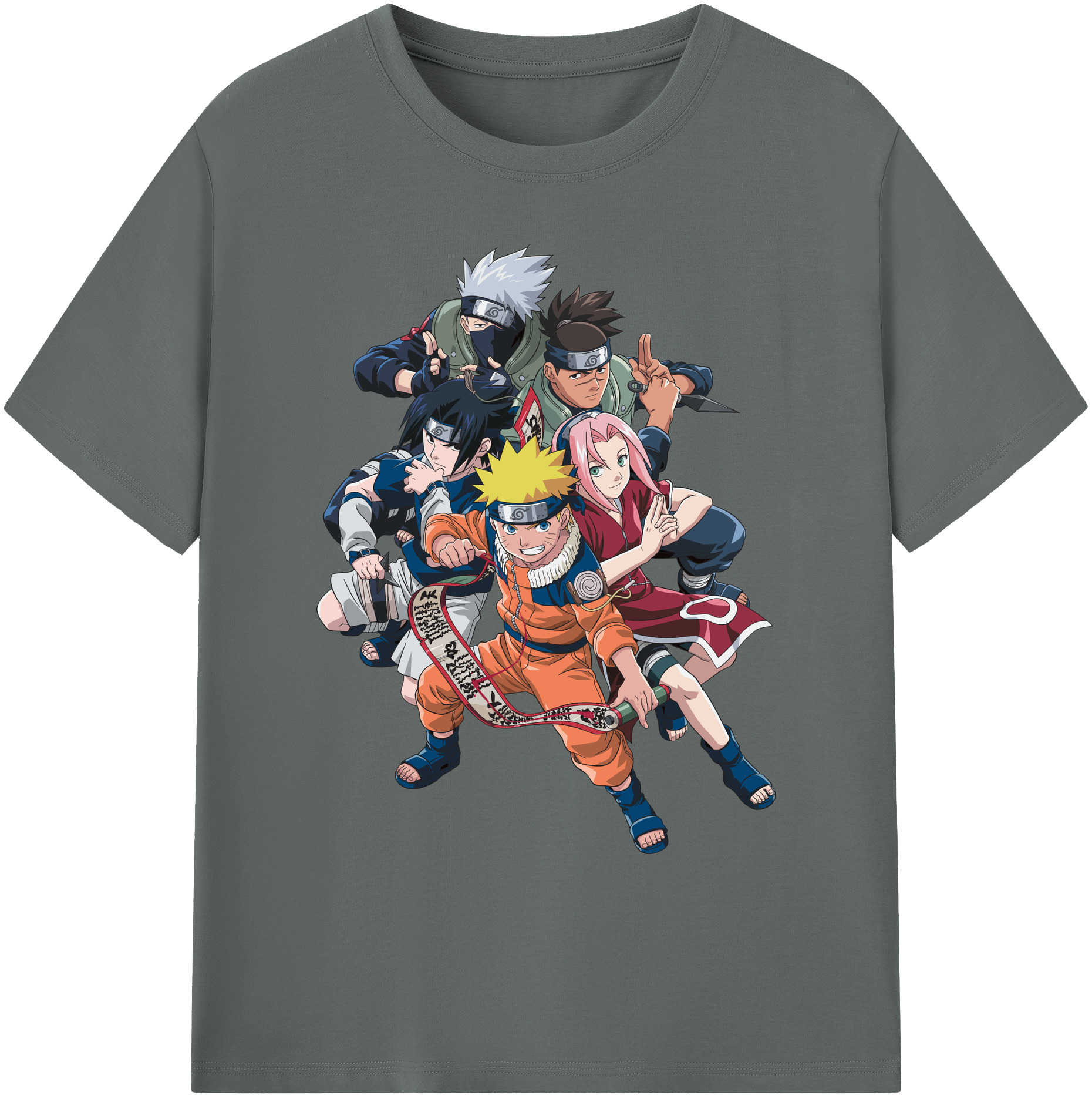 （画像用） NARUTO -ナルト- うずまき ナルト Uzumaki Naruto 綿100％ メンズ半袖Tシャツ｜肌触りやわらか＆通気性